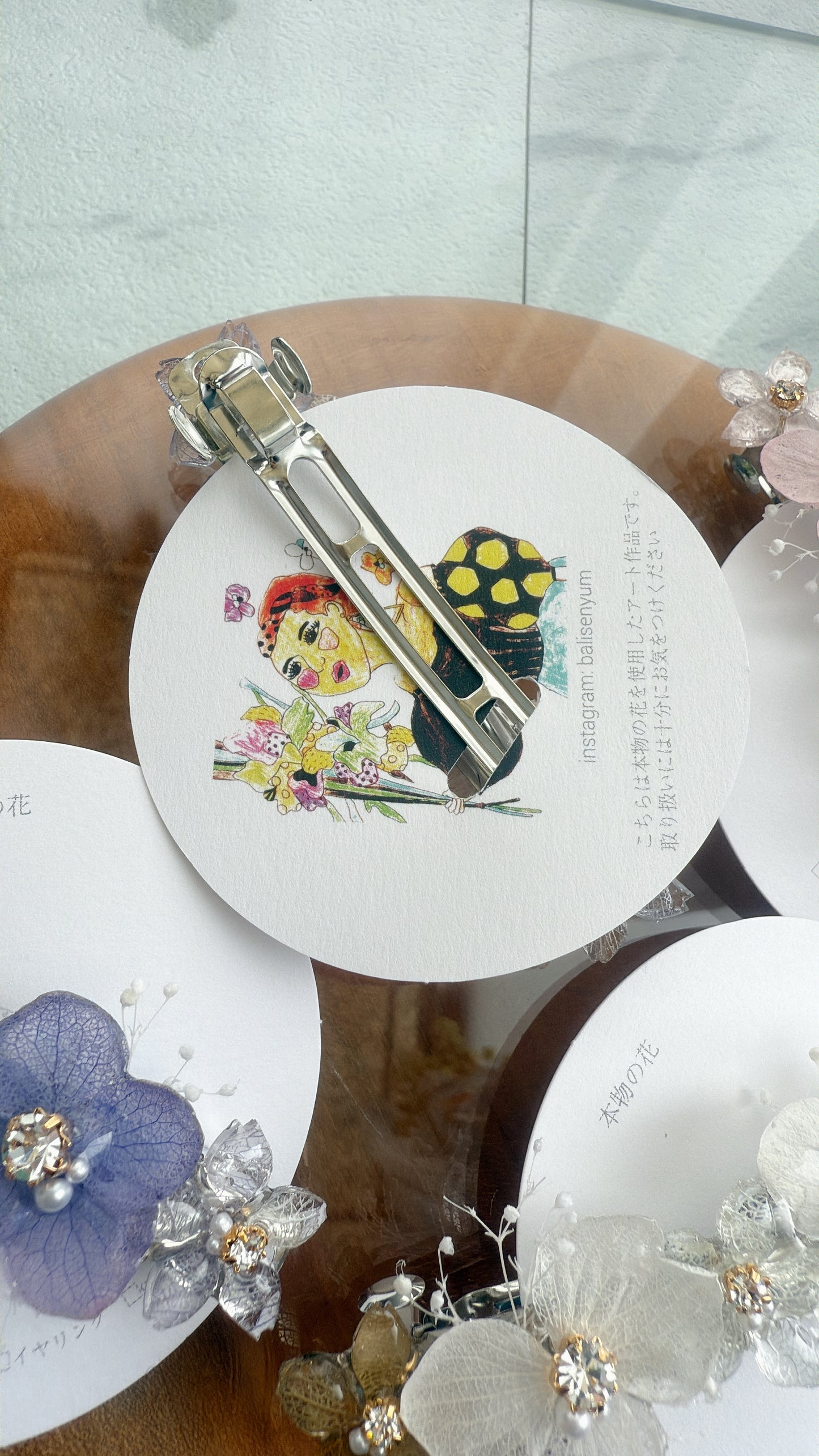 Hydrangea Hair Barrette No.13