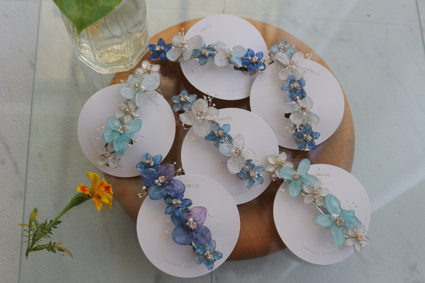 Hydrangea Hair Barrette No.39