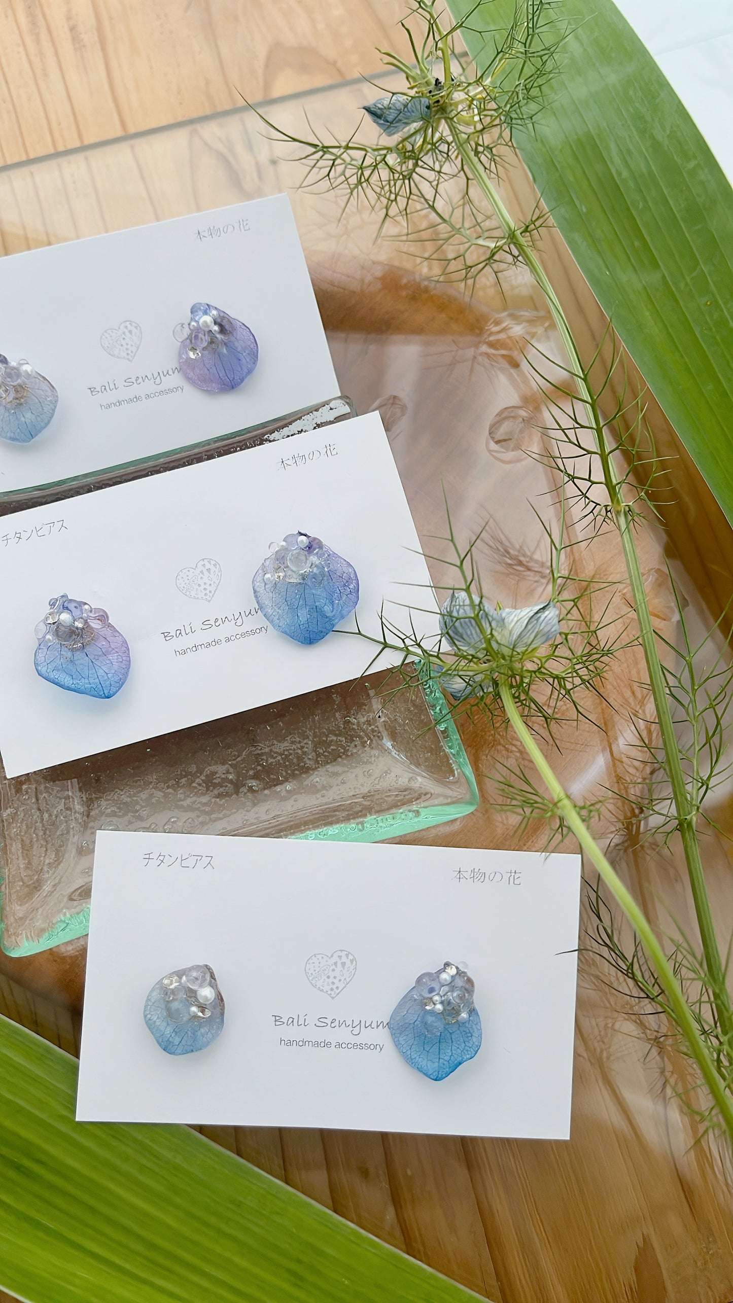 Water Droplet Earrings - 水滴 - Titanium Pierce(チタンピアス)