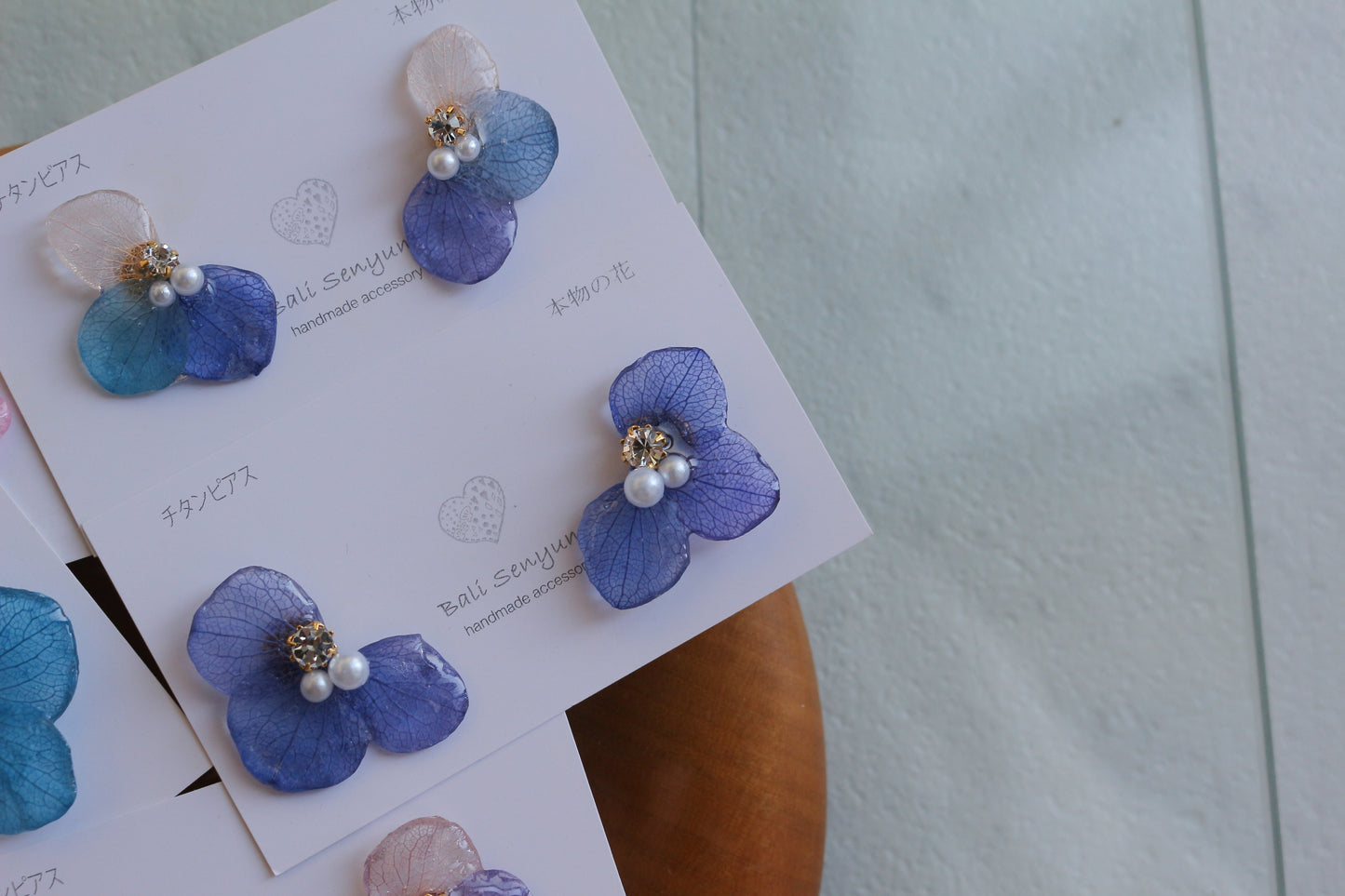 Hydrangea Wing No.127- Titanium Pierce(ピアス)