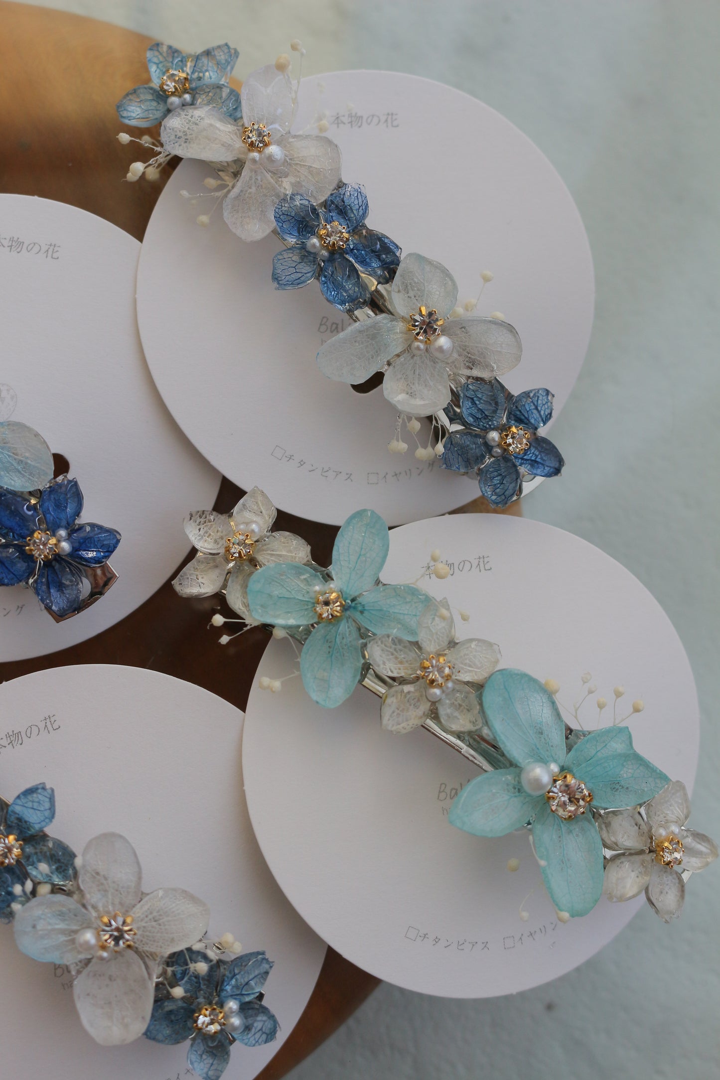 Hydrangea Hair Barrette No.39