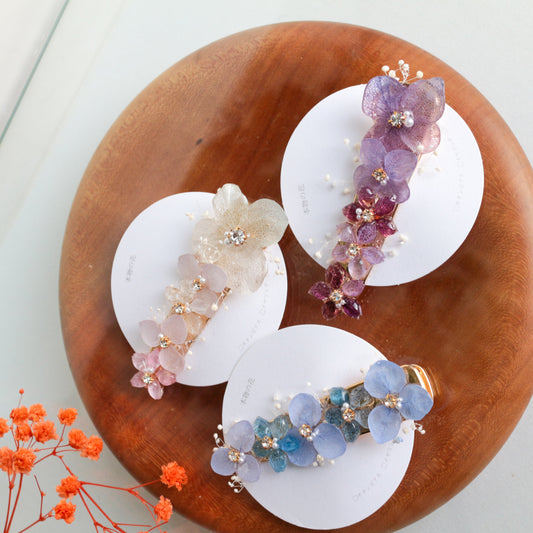 Hydrangea Big Hair-Clip No.3