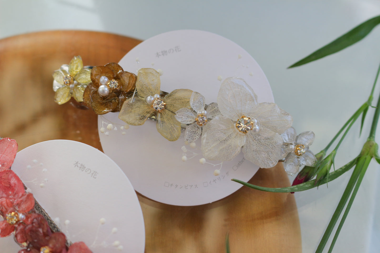 Hydrangea Hair Barrette No.12