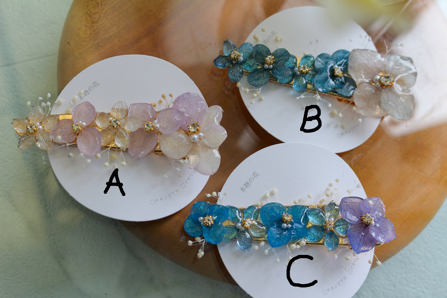 Hydrangea Big Hair-Clip No.1