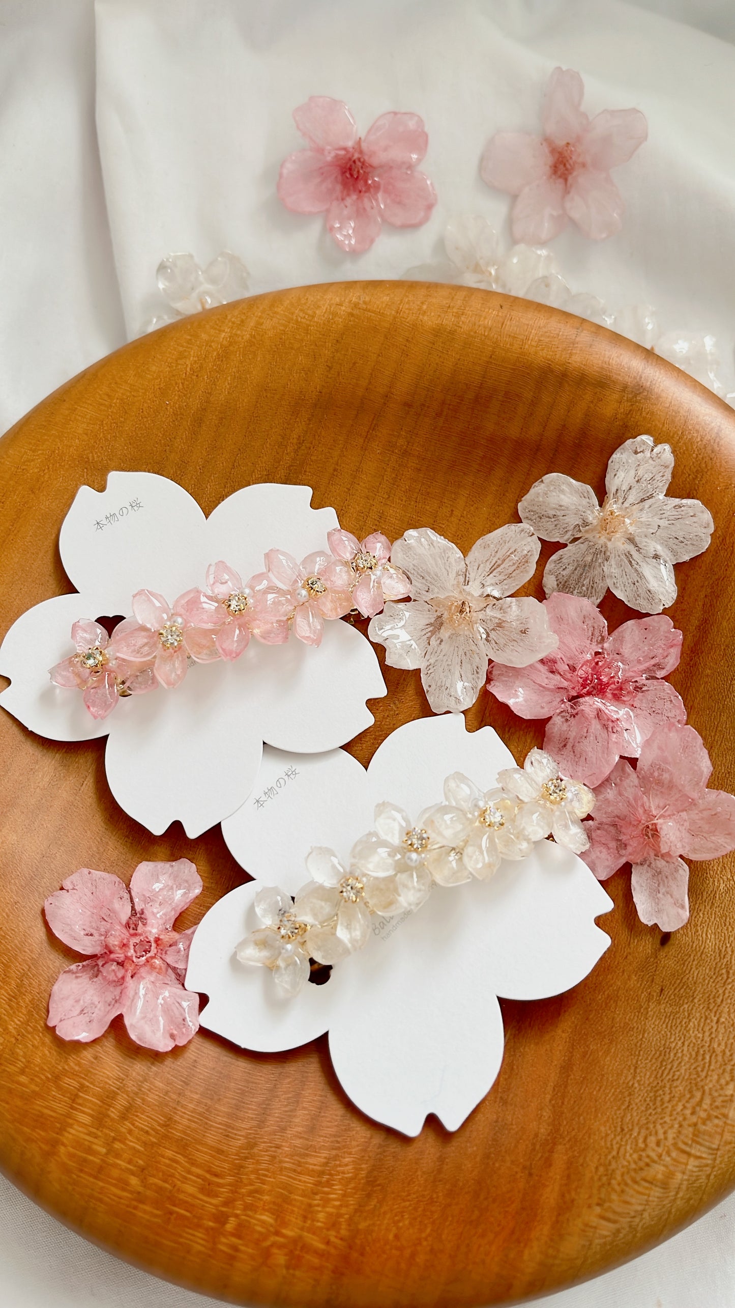 Five Someiyoshino Sakura Hair Barrette #S037