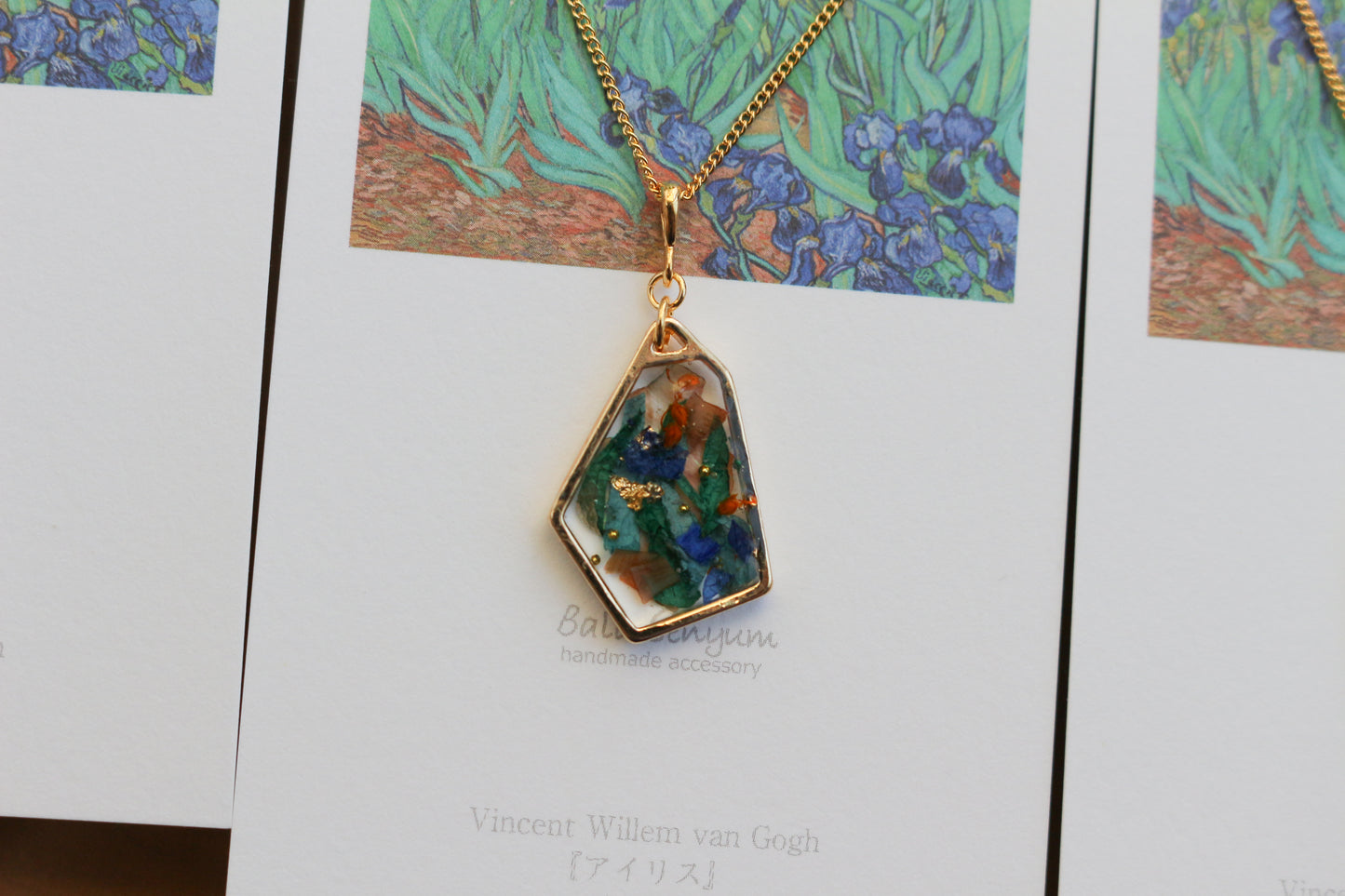 Gogh's Irises Inspired Necklace - アイリス