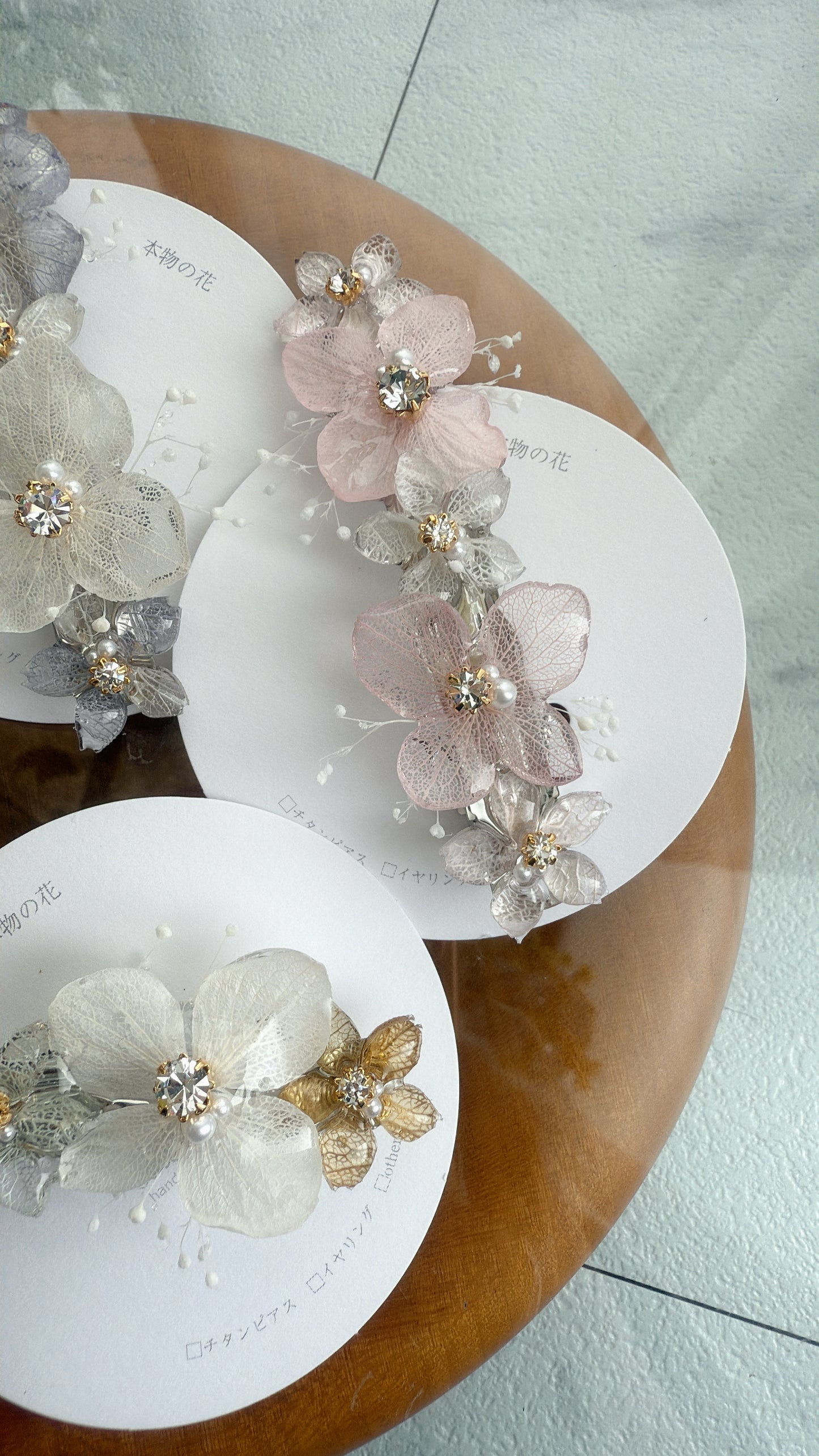 Hydrangea Hair Barrette No.13