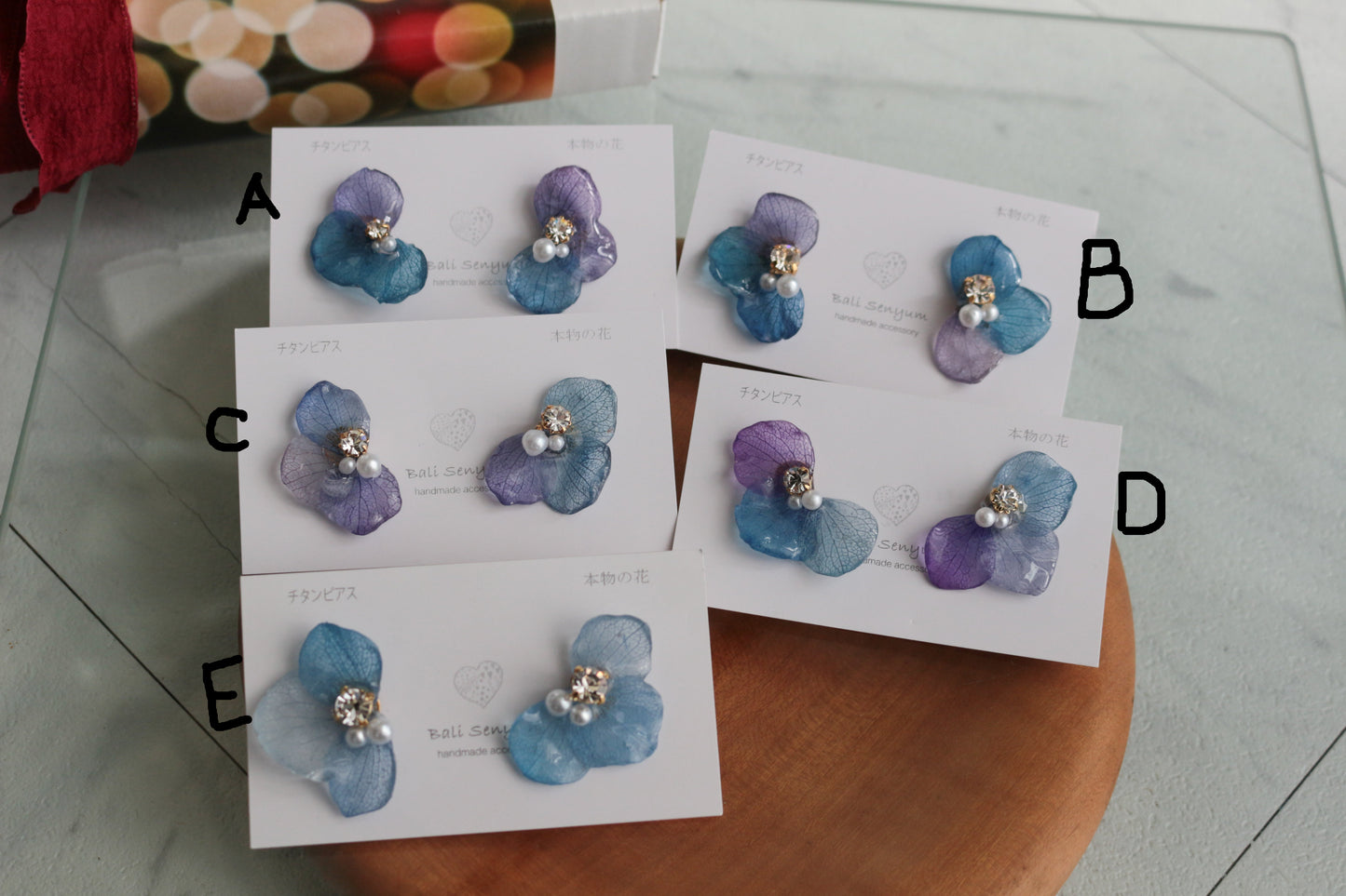 Hydrangea Wing No.134- Titanium Pierce(ピアス)