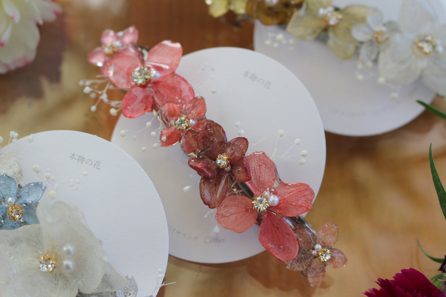 Hydrangea Hair Barrette No.12