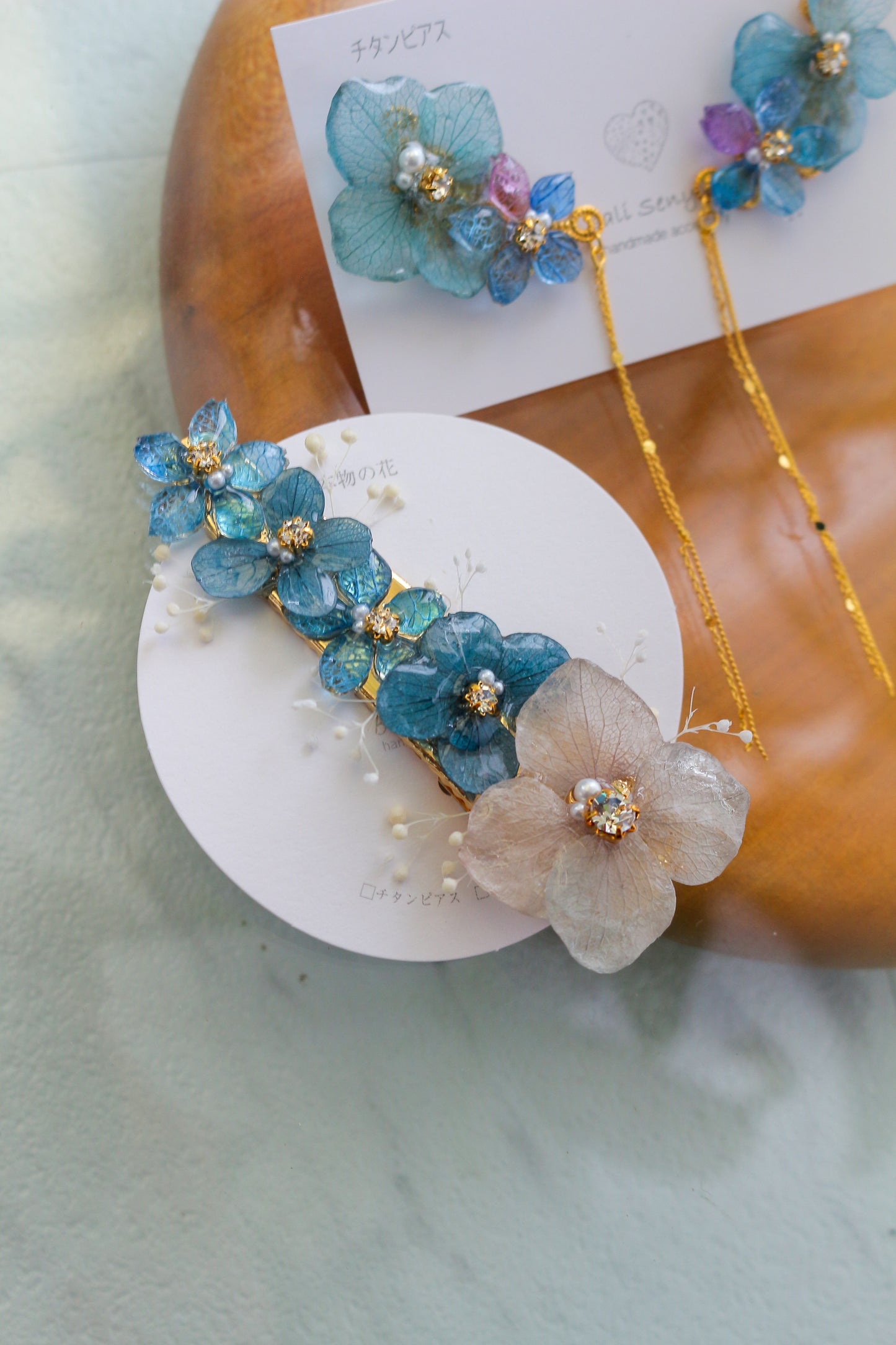 Hydrangea Big Hair-Clip No.1