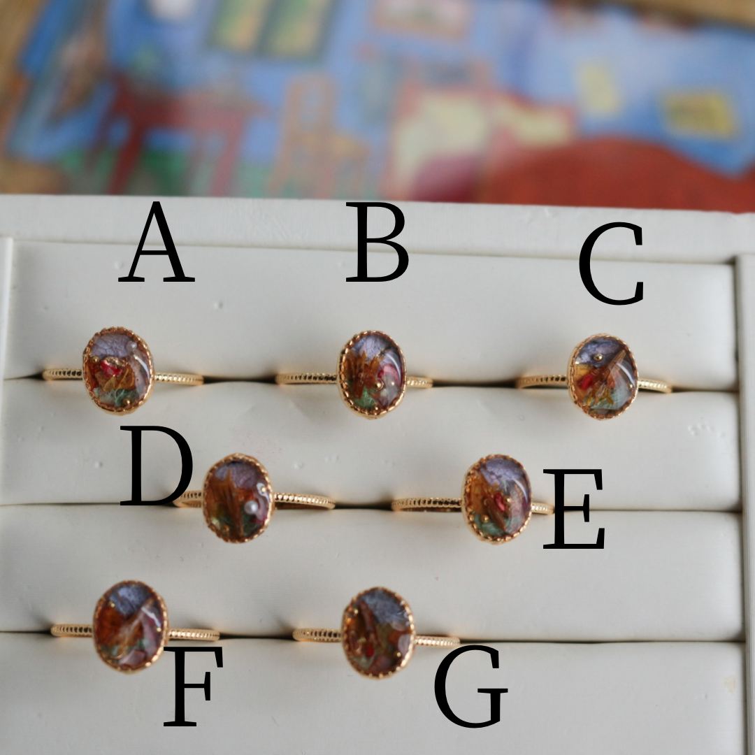 Gogh Inspired Ring No.1 - ゴッホの寝室