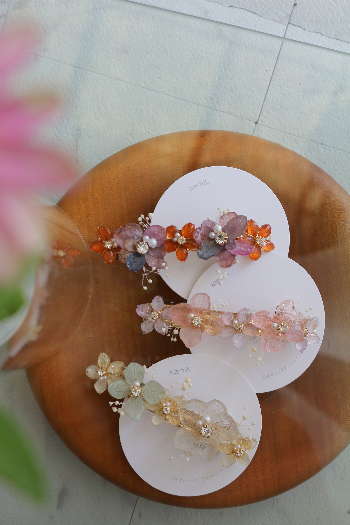 Hydrangea Hair Barrette No.41