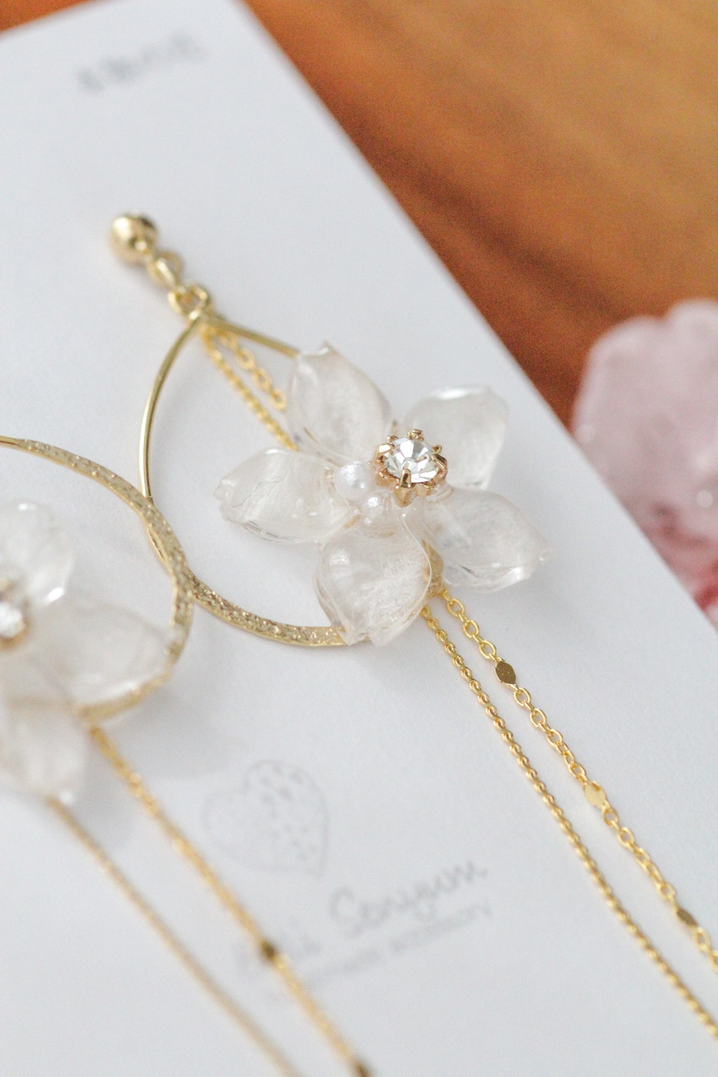 Teadrop Someiyoshino Sakura Earrings #S021