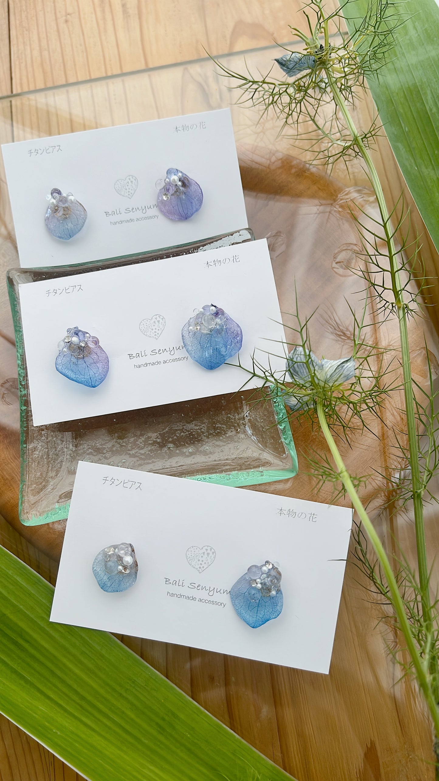 Water Droplet Earrings - 水滴 - Titanium Pierce(チタンピアス)