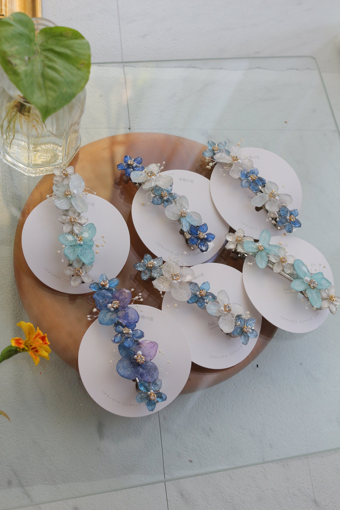 Hydrangea Hair Barrette No.39