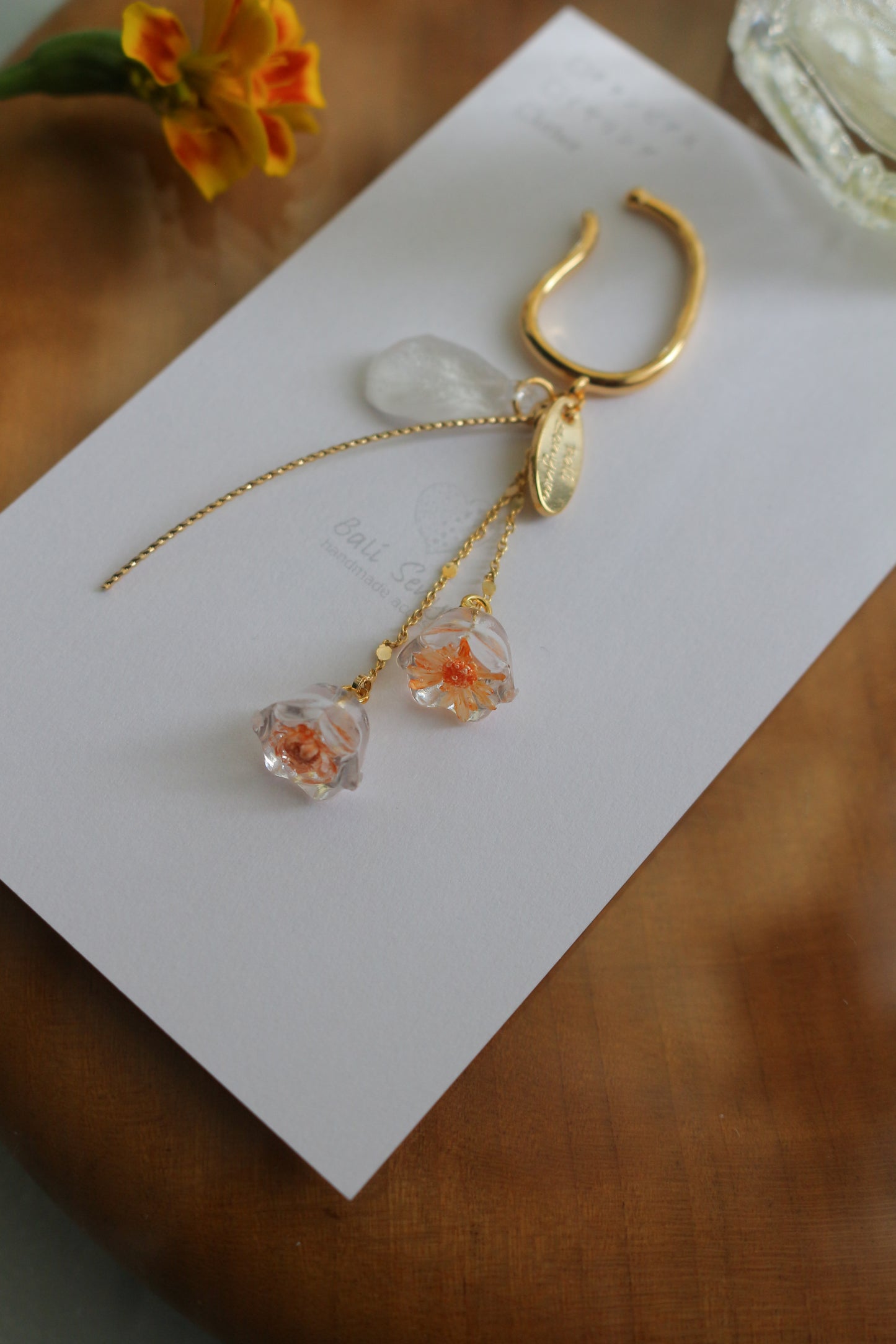 Floral Ear-cuff - 残暑の風
