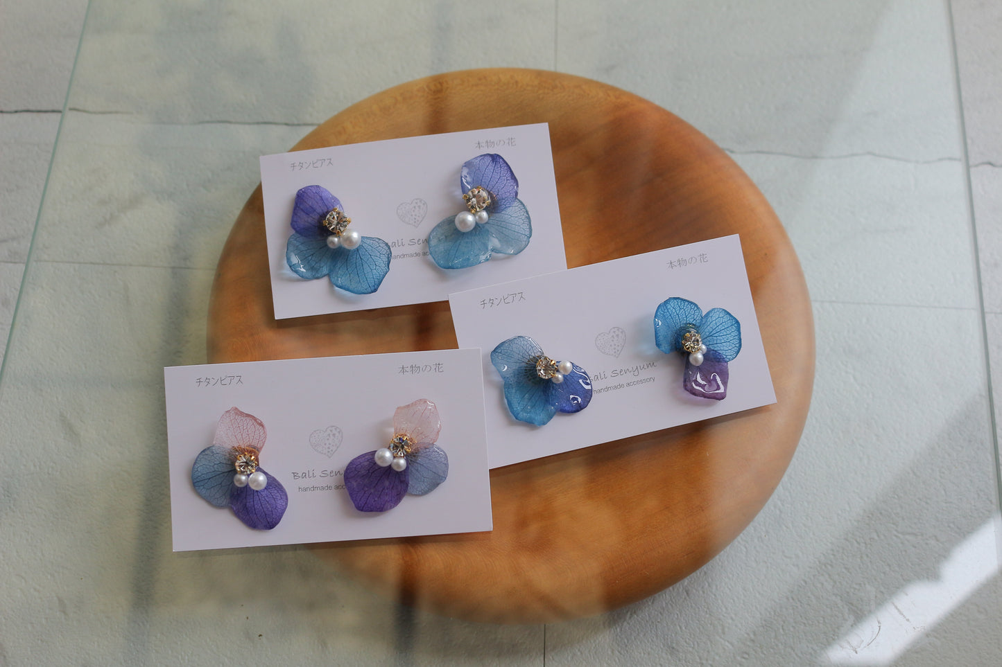Hydrangea Wing No.126- Titanium Pierce(ピアス)