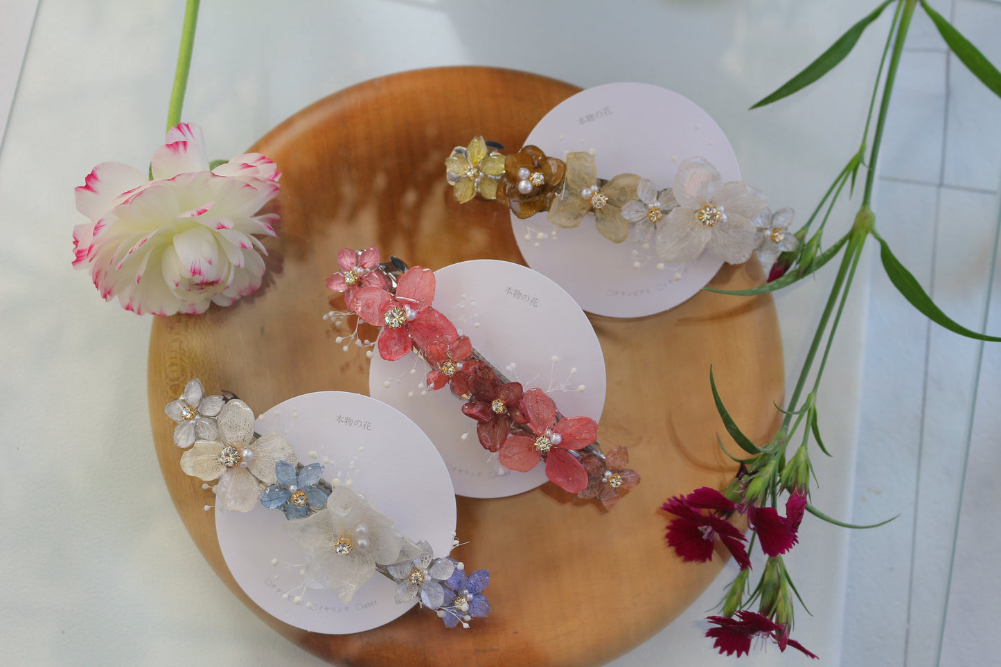 Hydrangea Hair Barrette No.12