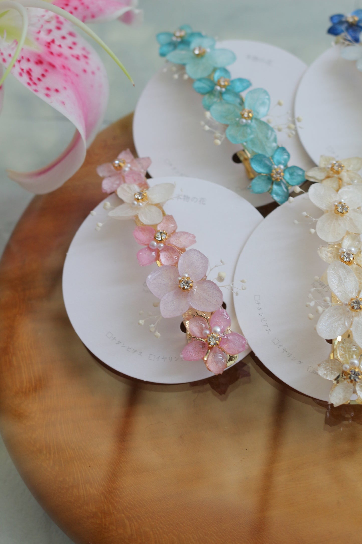 Hydrangea Hair Barrette No.35