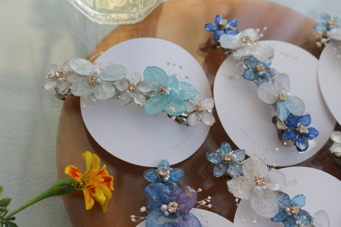 Hydrangea Hair Barrette No.39