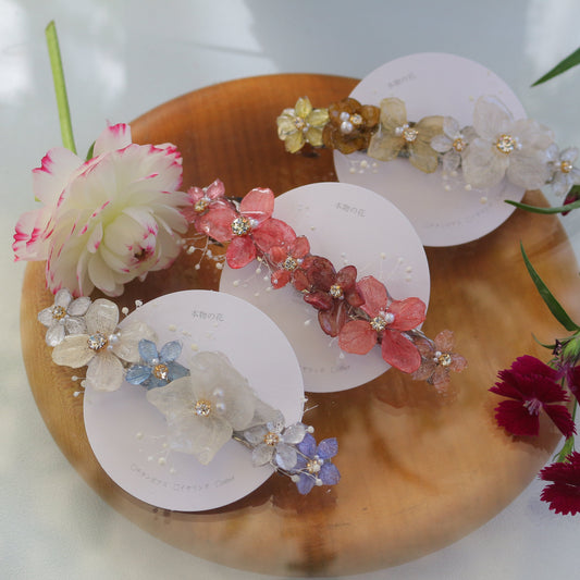 Hydrangea Hair Barrette No.12