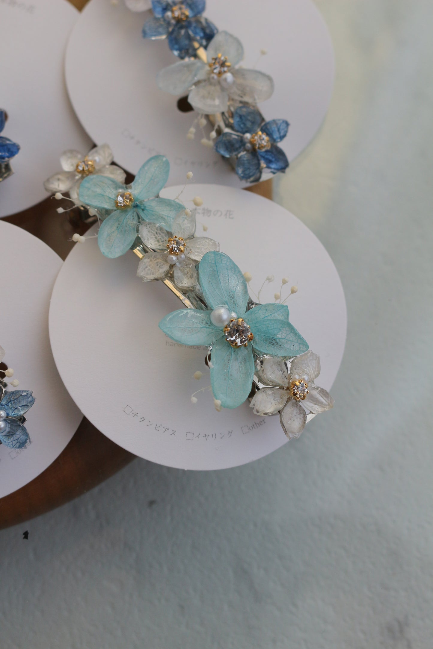 Hydrangea Hair Barrette No.39