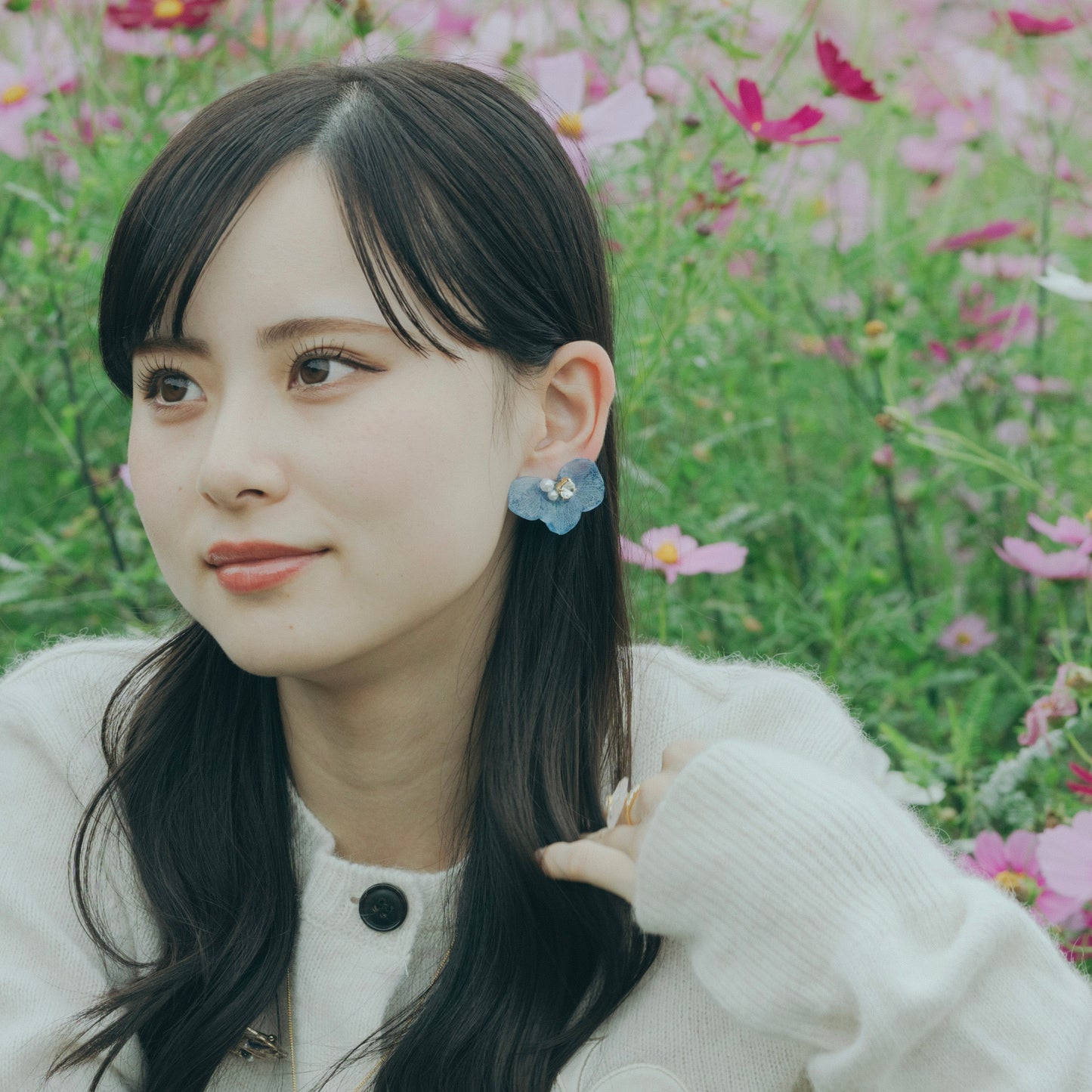 Hydrangea Wing No.112- Titanium Pierce(ピアス)