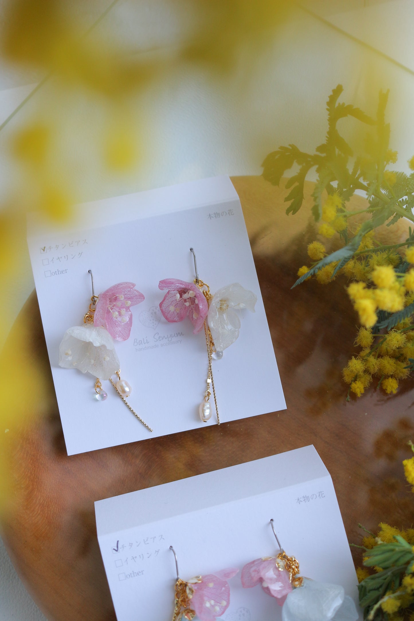 ”SUZUYOME2" Original Flower Earrings - No.6