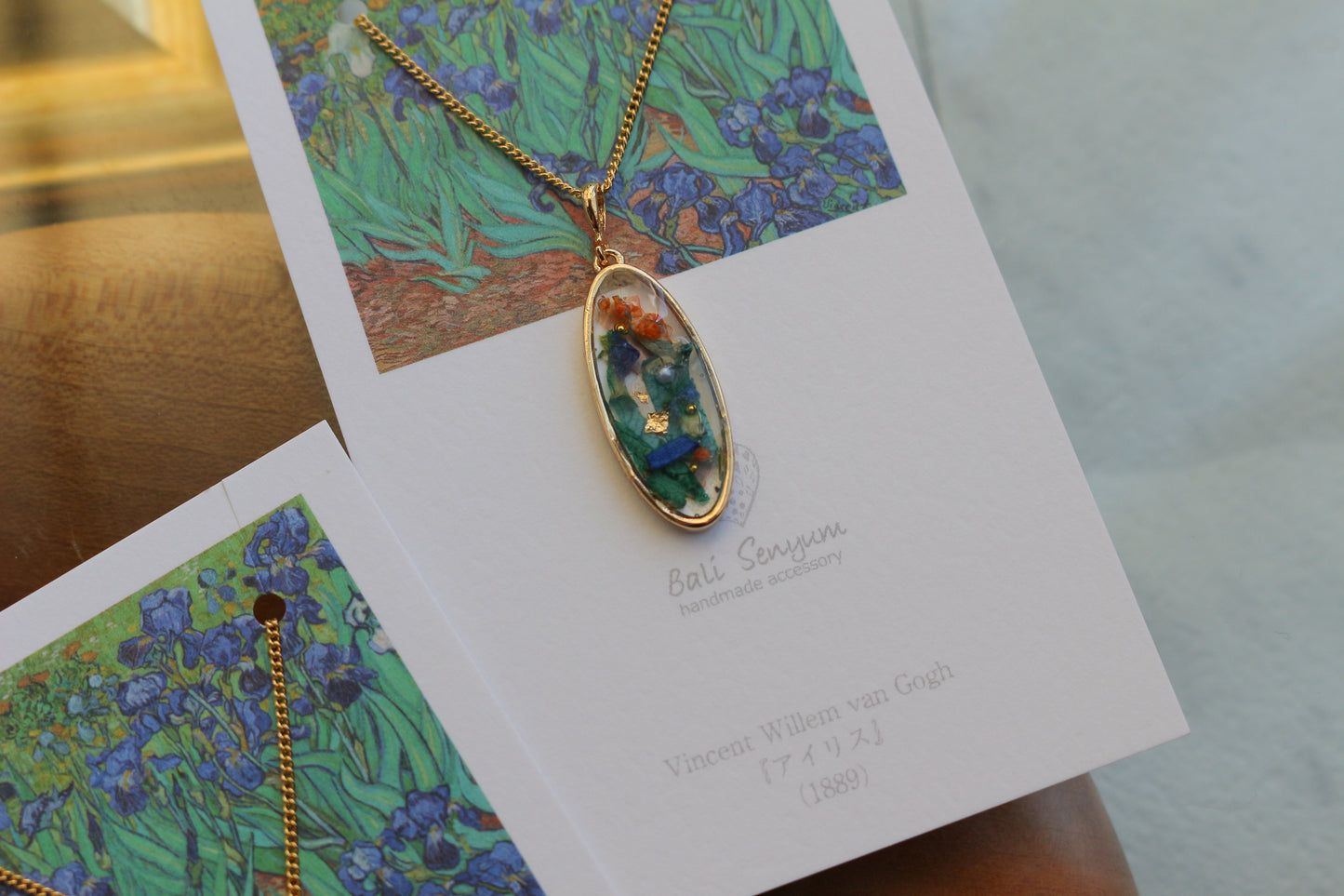 Gogh's Irises Inspired Necklace - アイリス