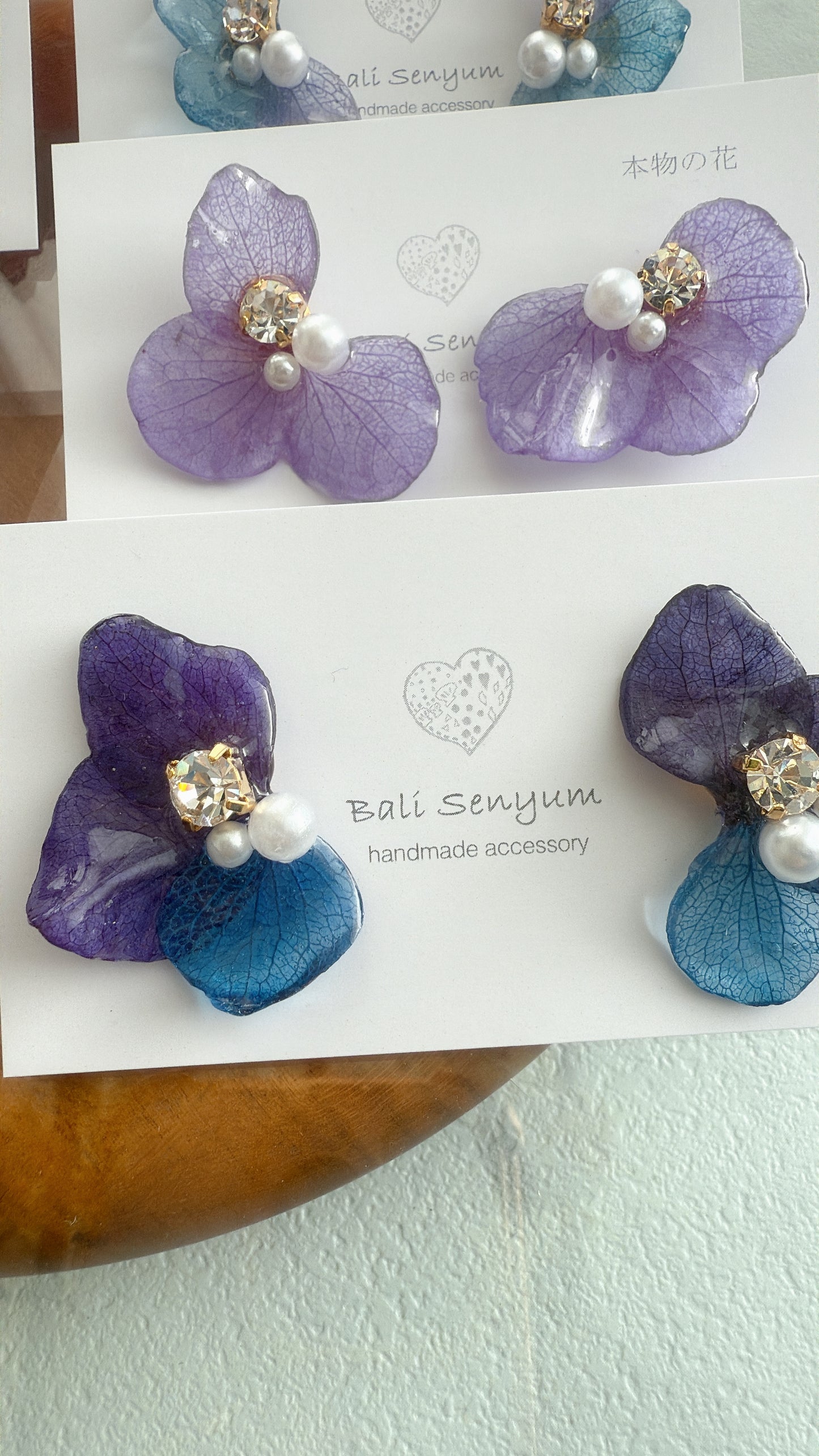 Hydrangea Wing No.112- Titanium Pierce(ピアス)