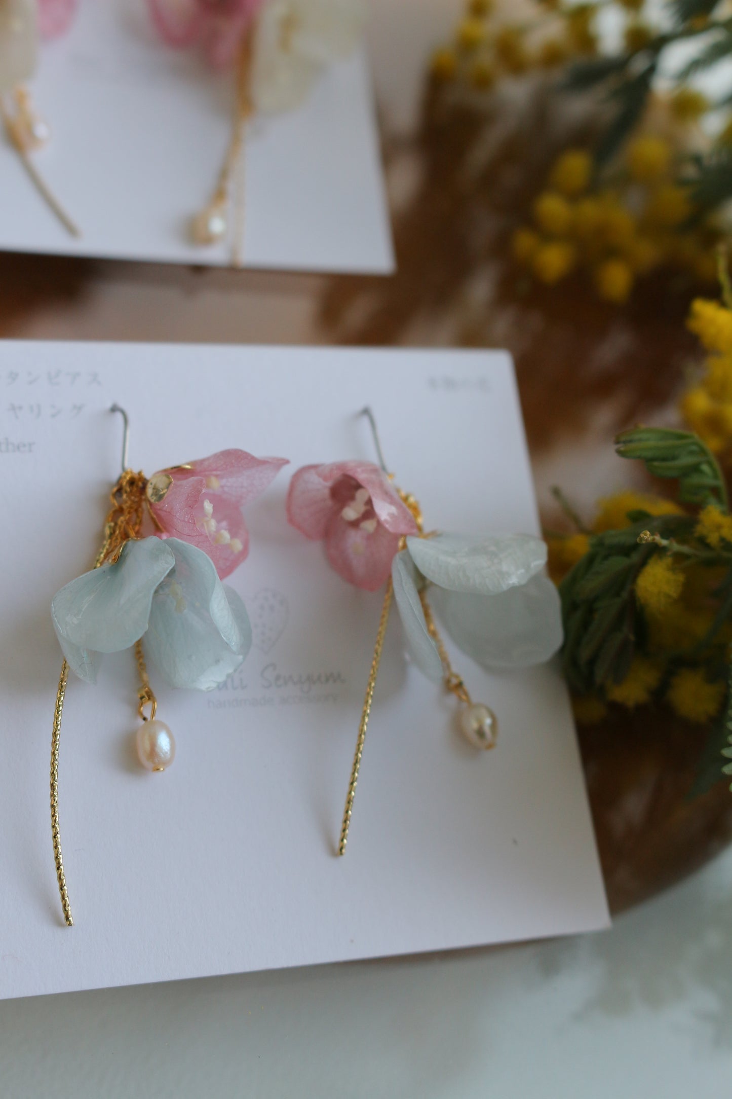 ”SUZUYOME2" Original Flower Earrings - No.6