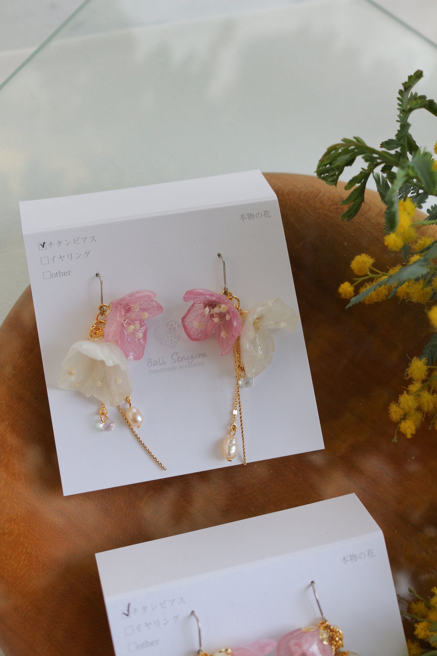 ”SUZUYOME2" Original Flower Earrings - No.6