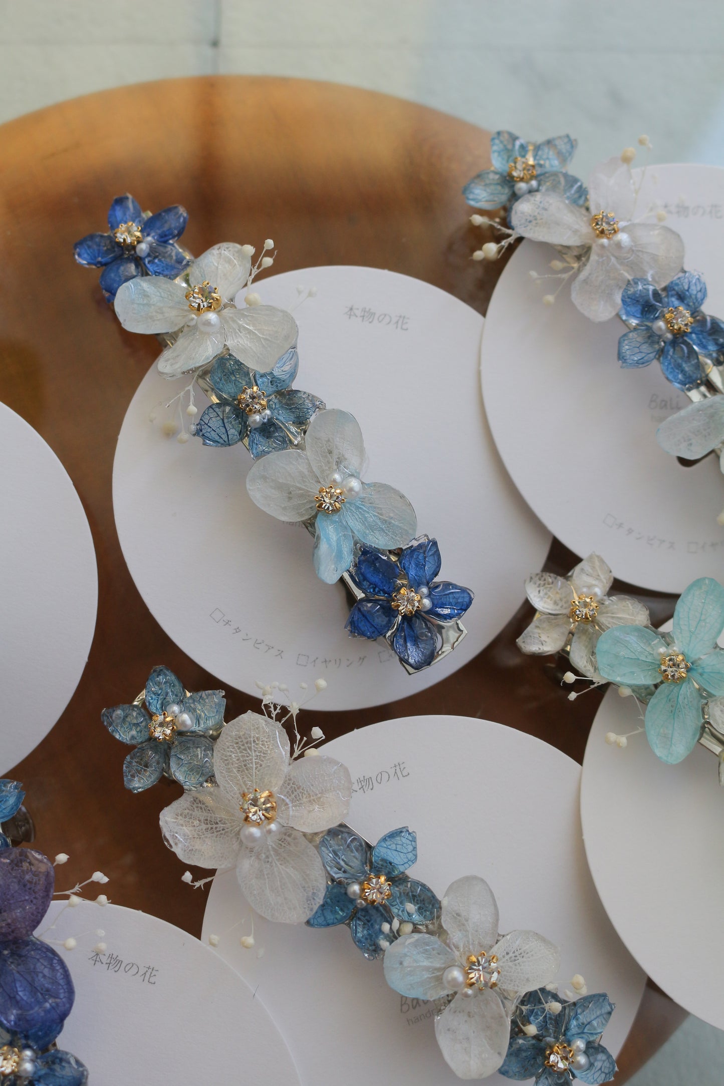 Hydrangea Hair Barrette No.39