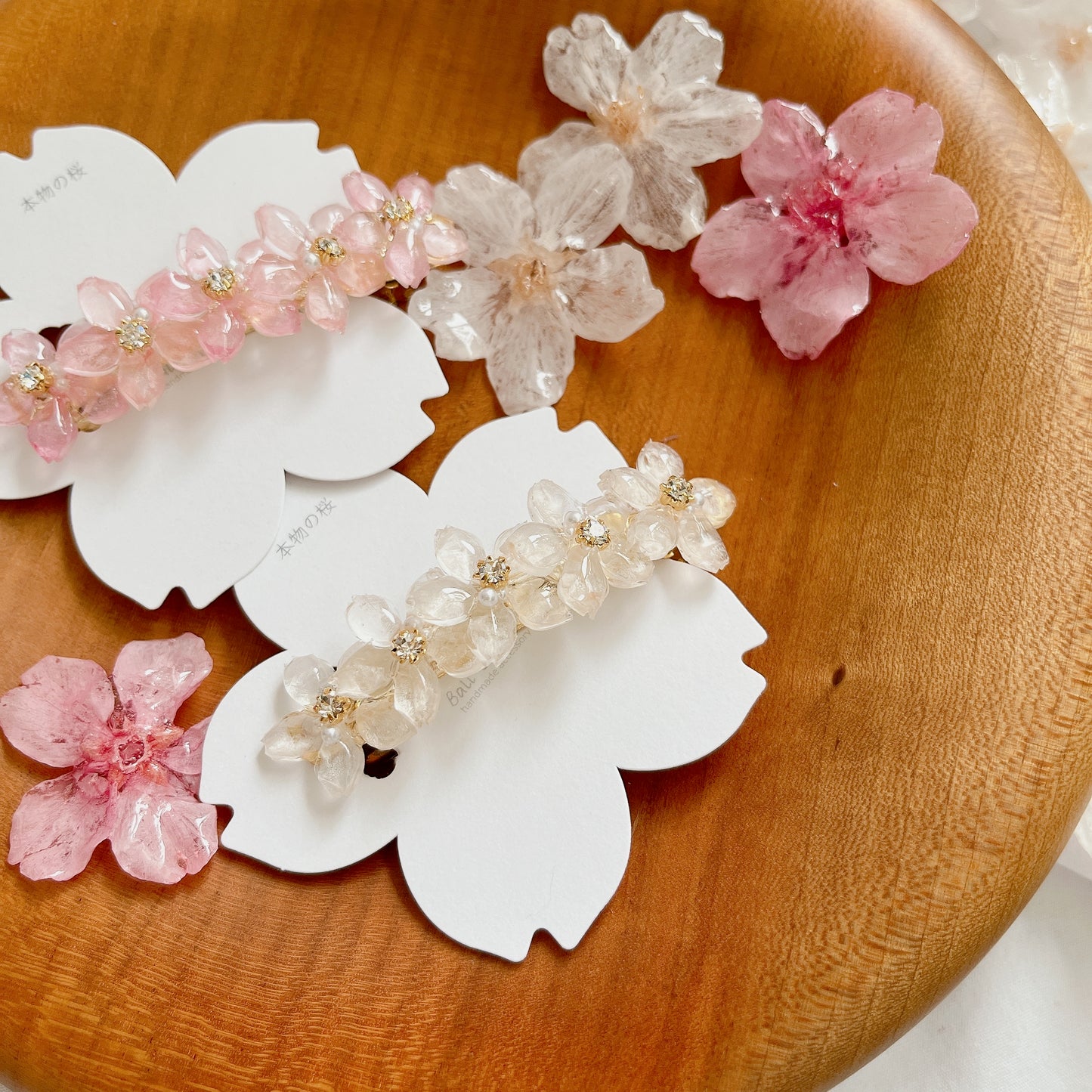 Five Someiyoshino Sakura Hair Barrette #S037