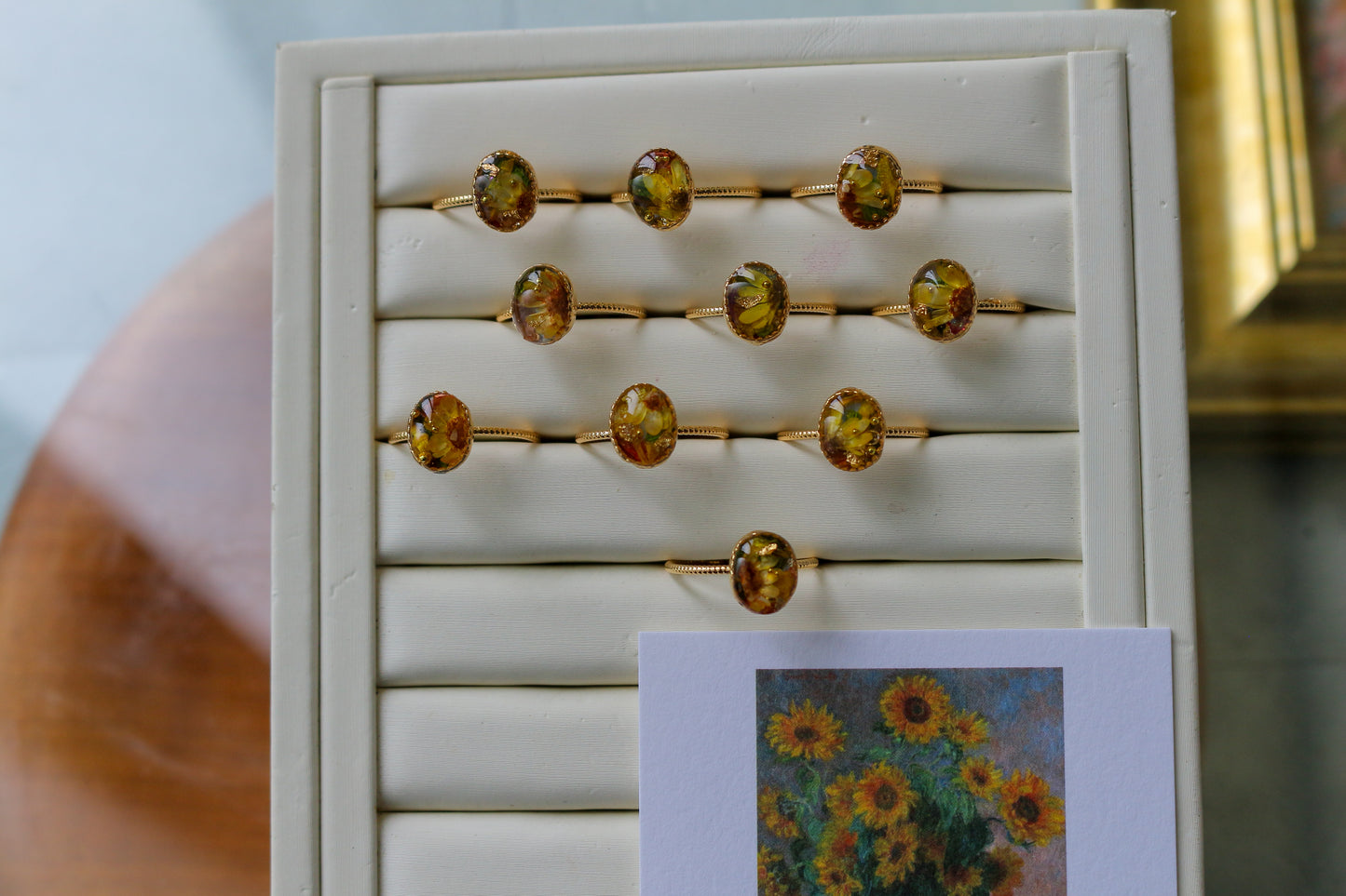 Claude Monet's Sunflowers Ring No.1 - ひまわり