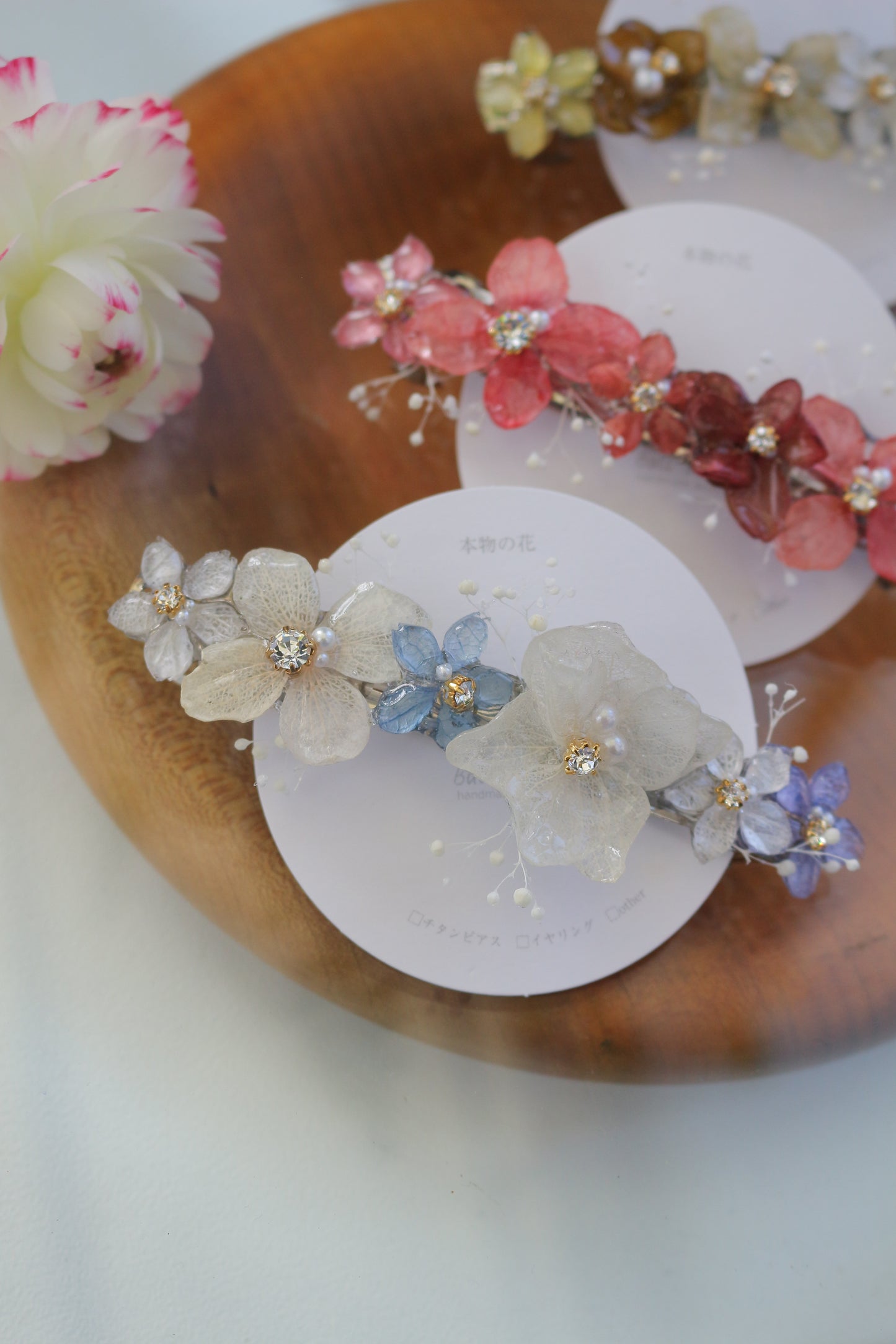 Hydrangea Hair Barrette No.12