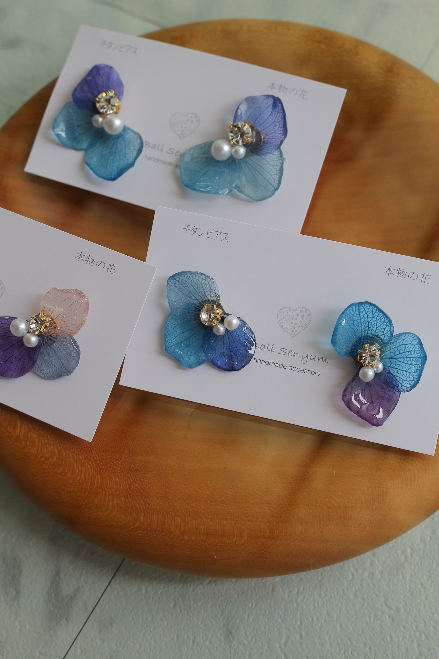 Hydrangea Wing No.126- Titanium Pierce(ピアス)
