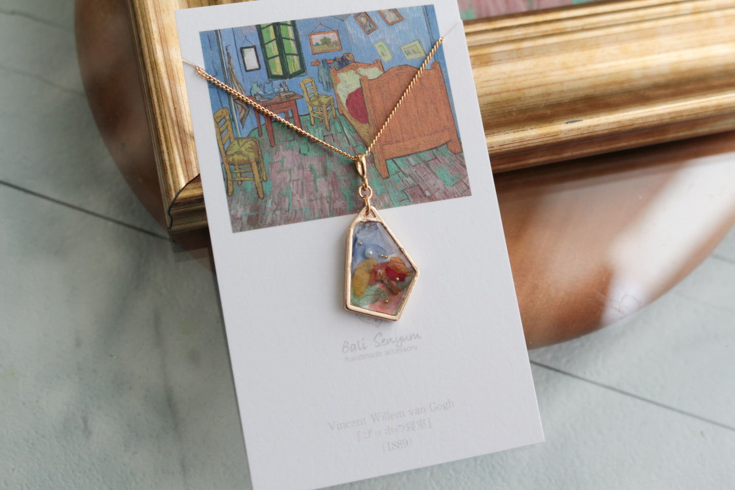 Gogh's Bedroom in Arles Inspired Necklace - ゴッホの寝室