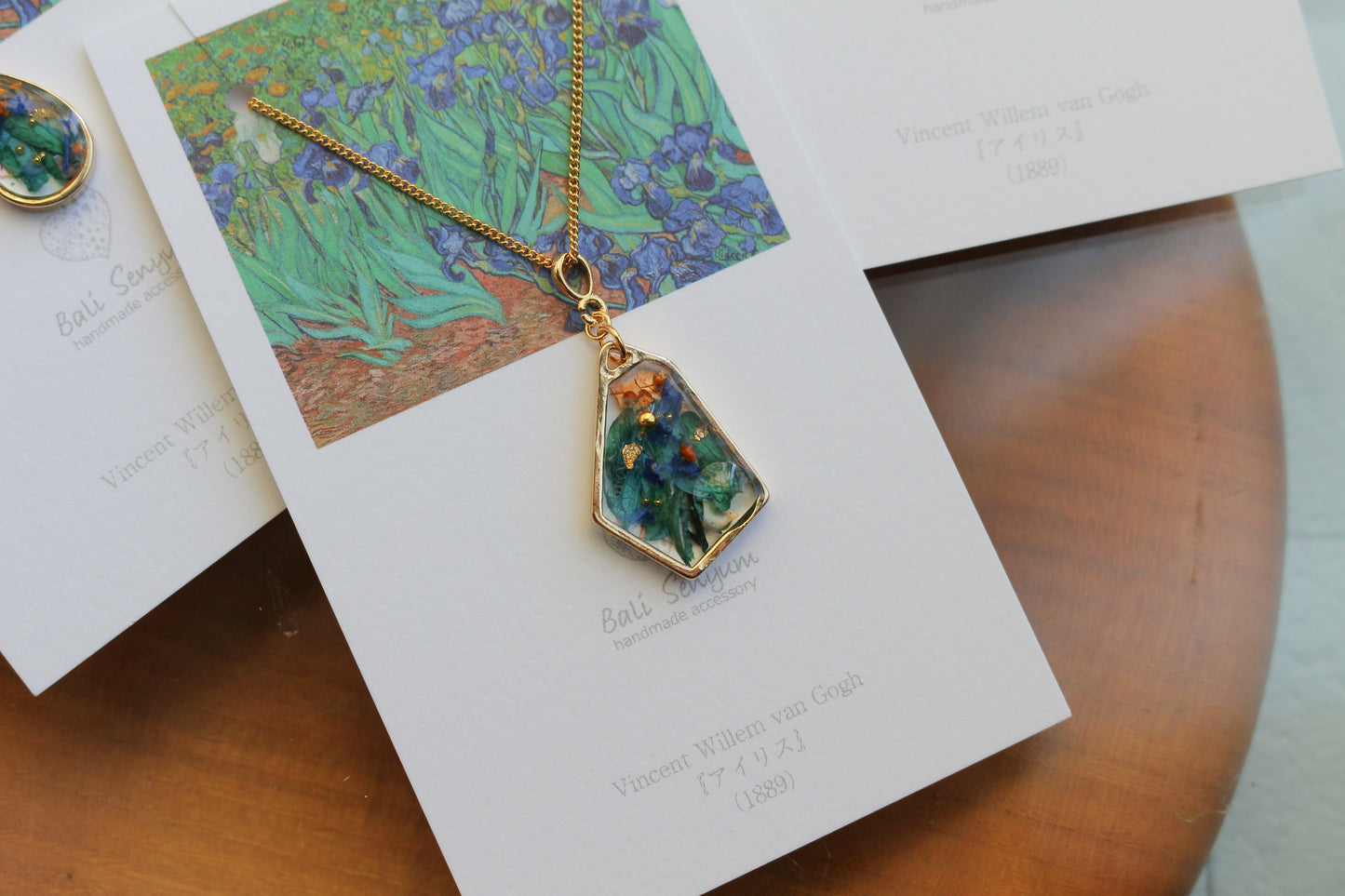 Gogh's Irises Inspired Necklace - アイリス
