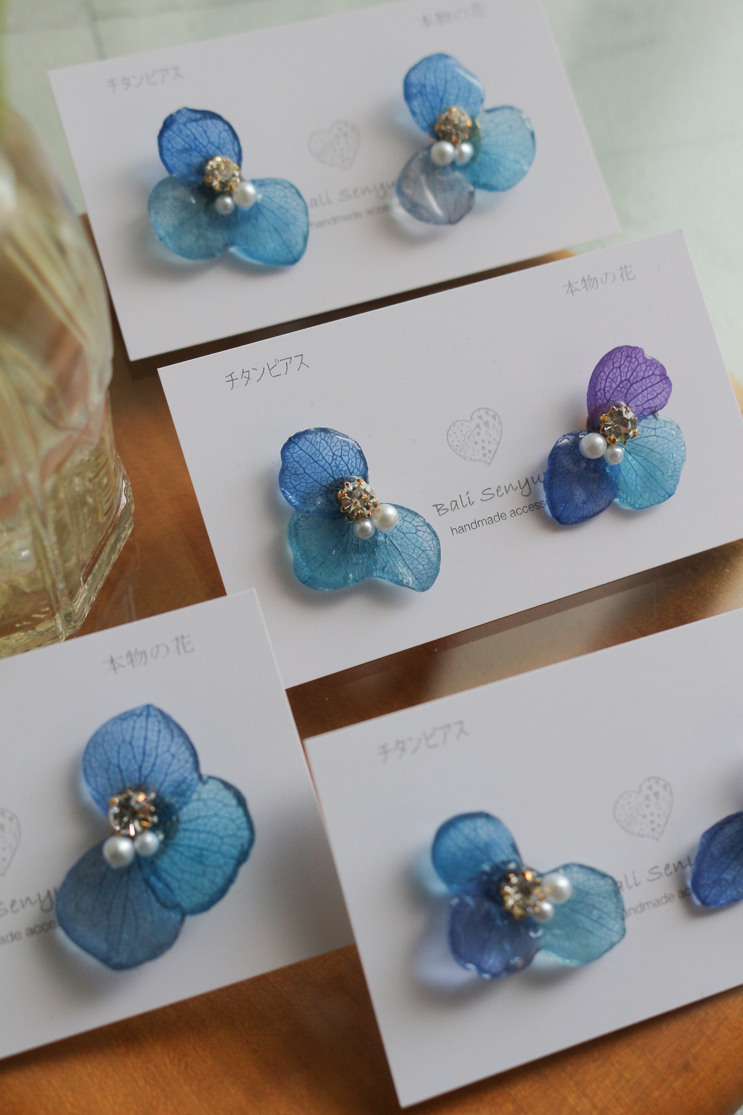 Hydrangea Wing No.129- Titanium Pierce(ピアス)