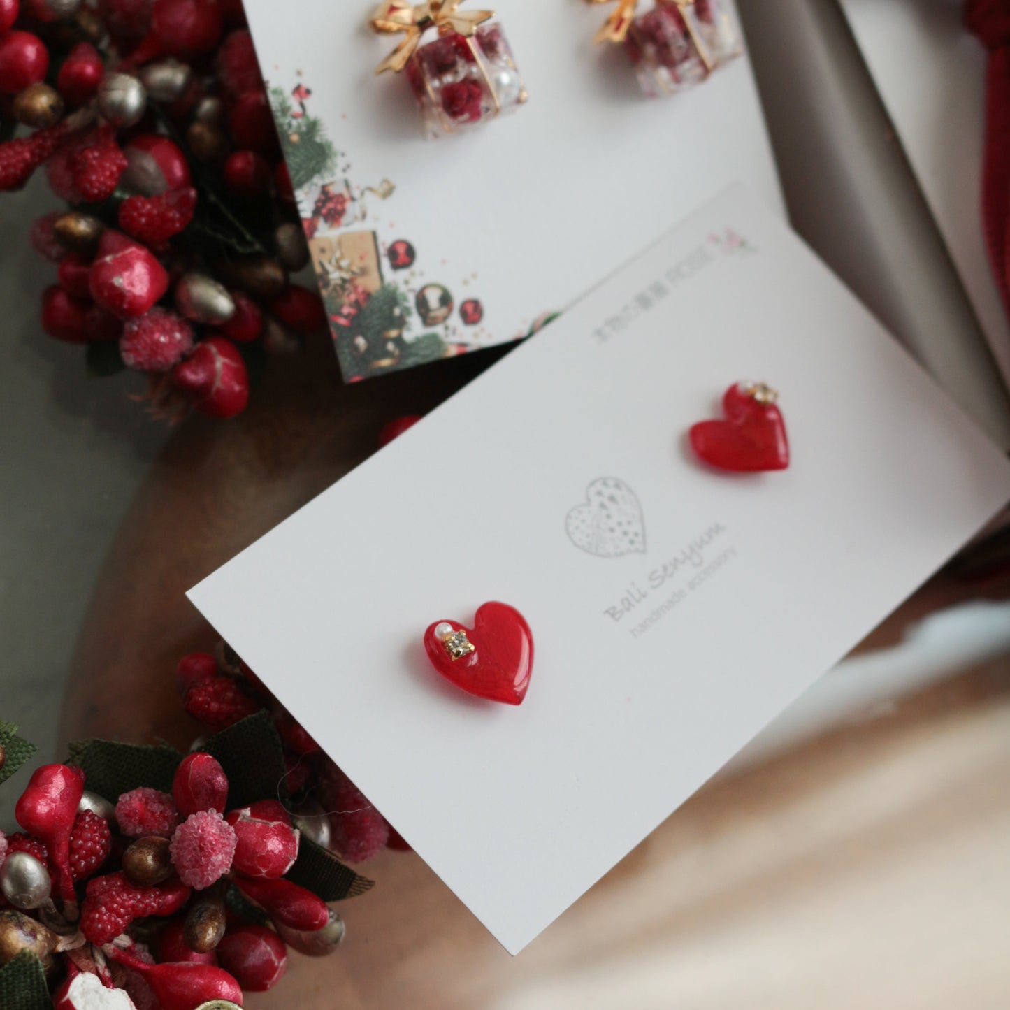 Heart-Shaped Rose Earring