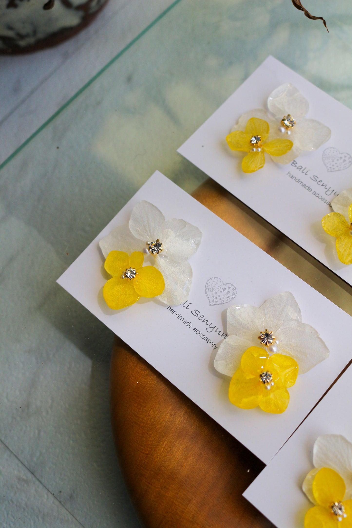 Paired Hydrangea No.14 - Titanium Pierce(ピアス)Limited item