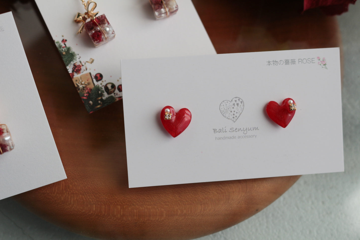 Heart-Shaped Rose Earring