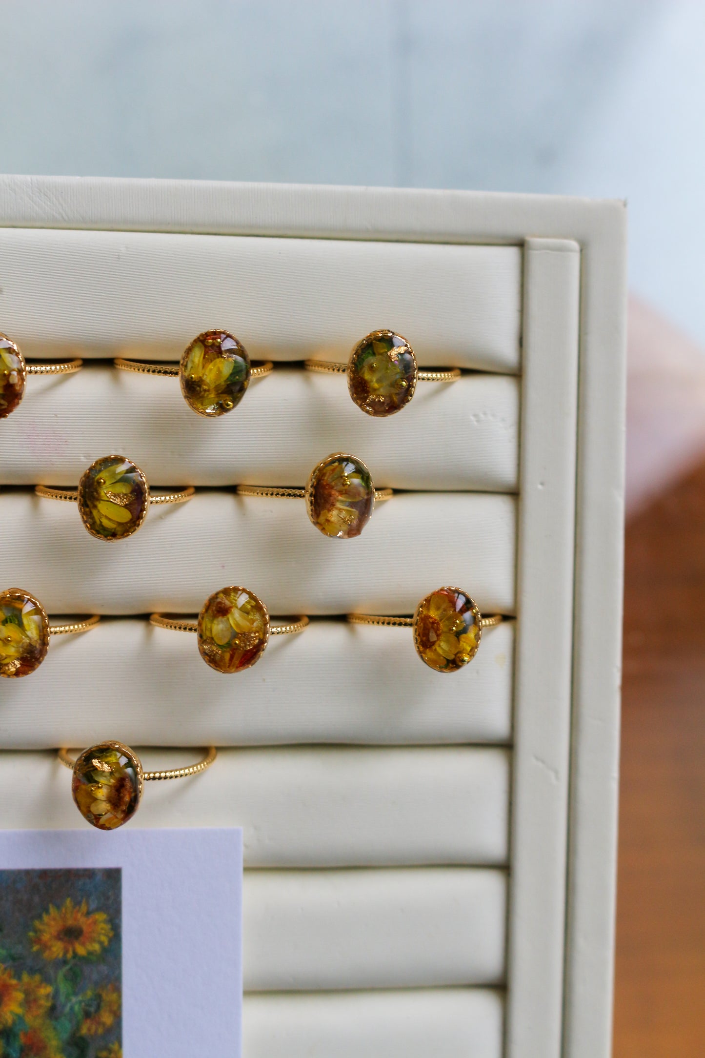 Claude Monet's Sunflowers Ring No.1 - ひまわり