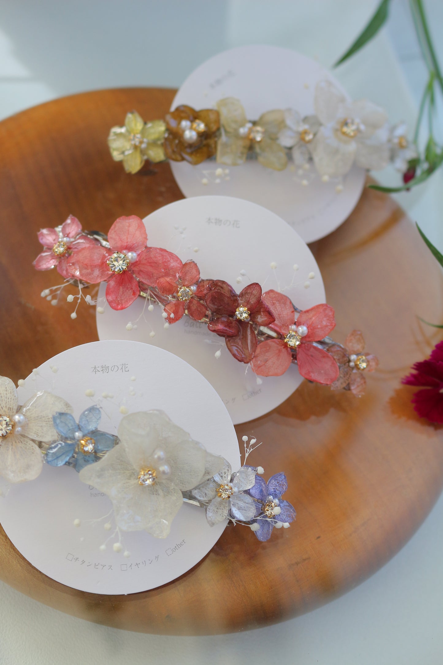 Hydrangea Hair Barrette No.12