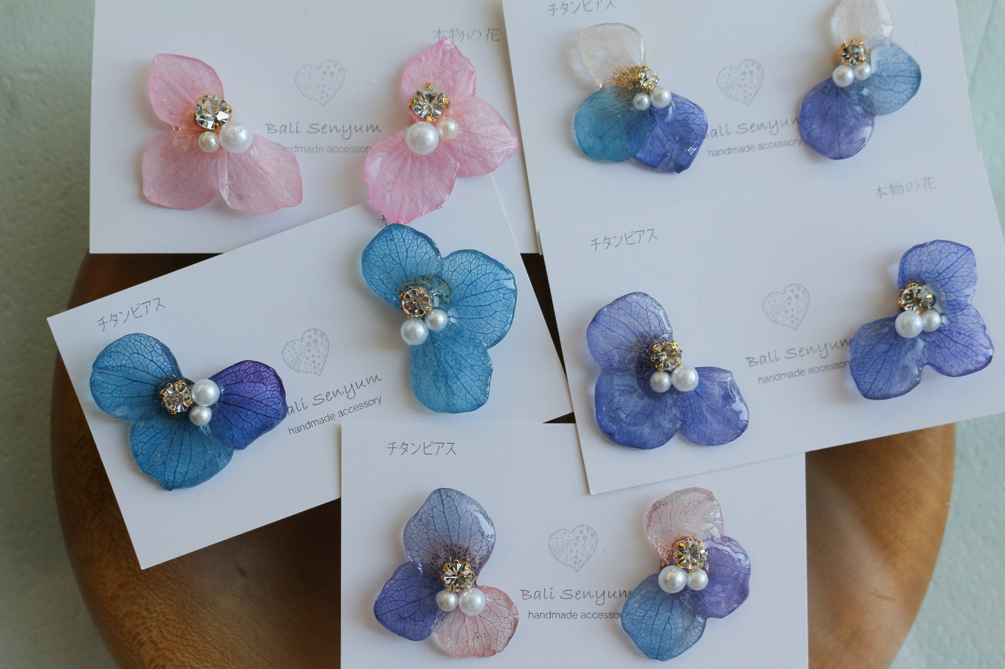 Hydrangea Wing No.127- Titanium Pierce(ピアス)