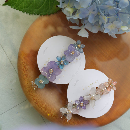 Hydrangea Hair Barrette No.31