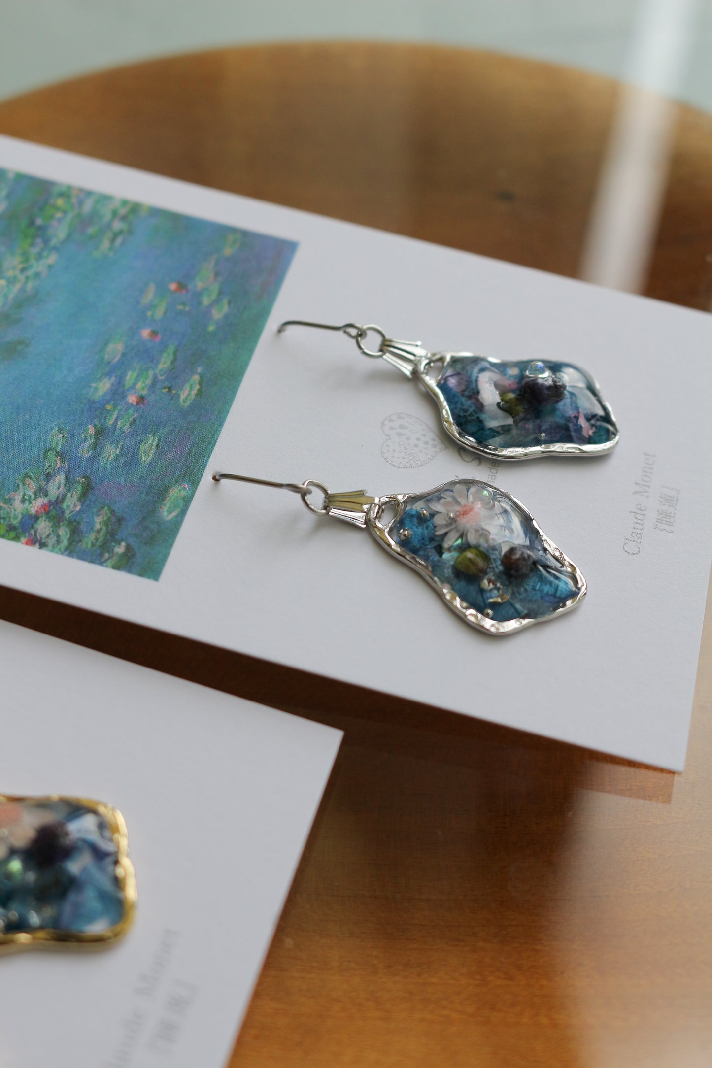 Claude Monet Water Lilies Inspired Dangling -睡蓮