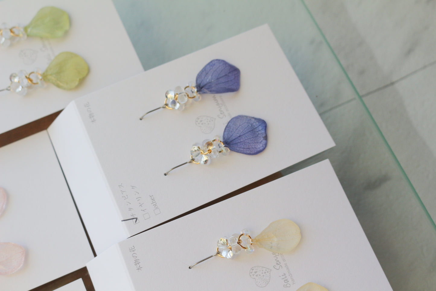 Hydrangea TSUBU Earrings - No.3