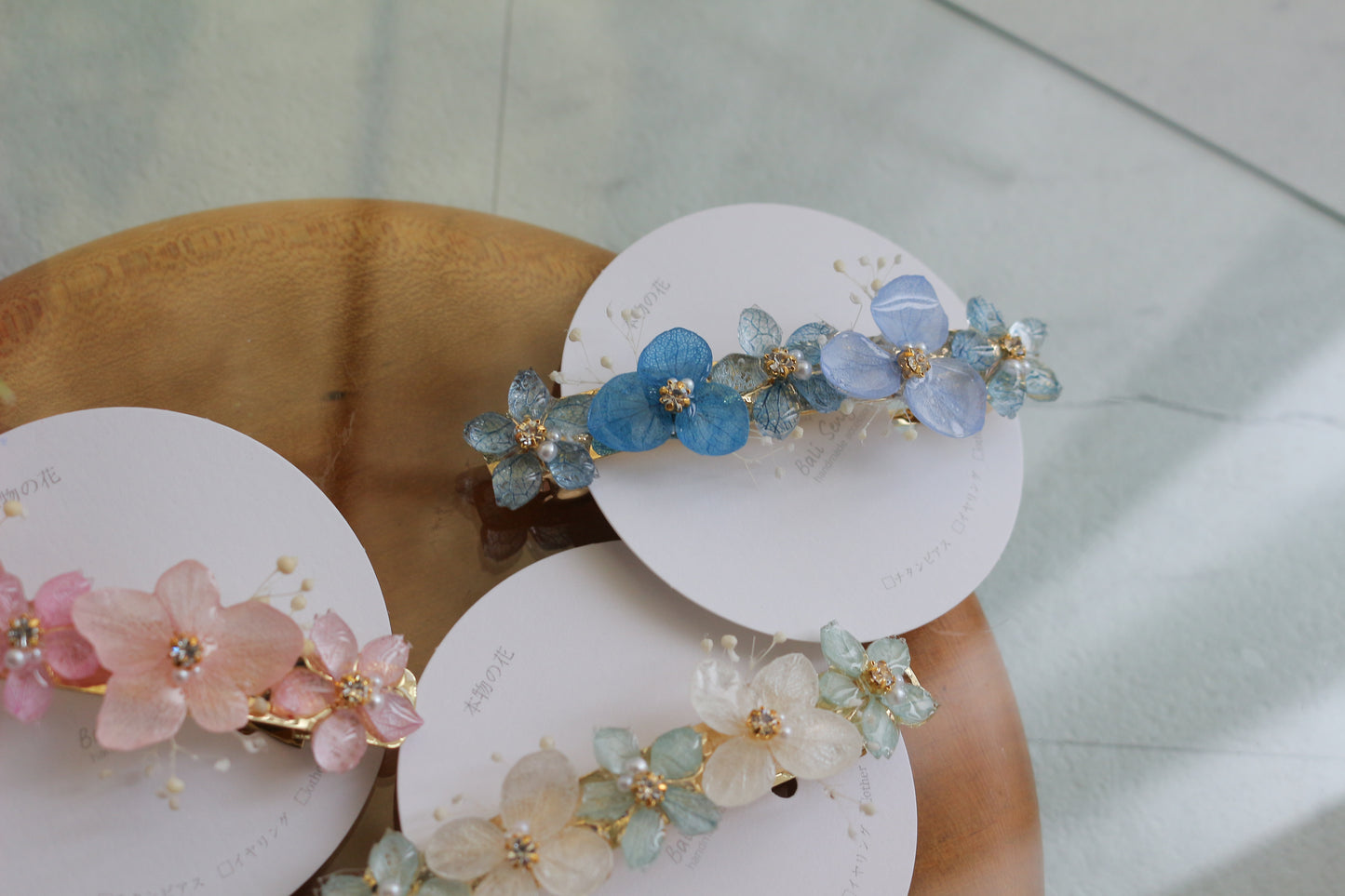Hydrangea Hair Barrette No.36